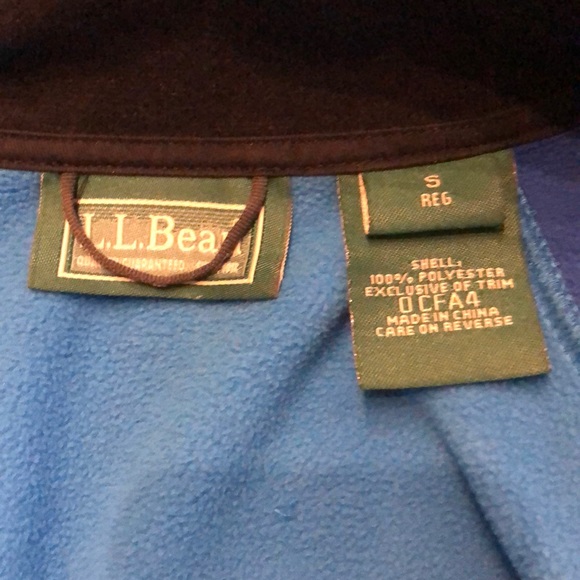 LL Bean Soft Brushed Fleece ZIP - Women’s S Blue - Picture 4 of 5